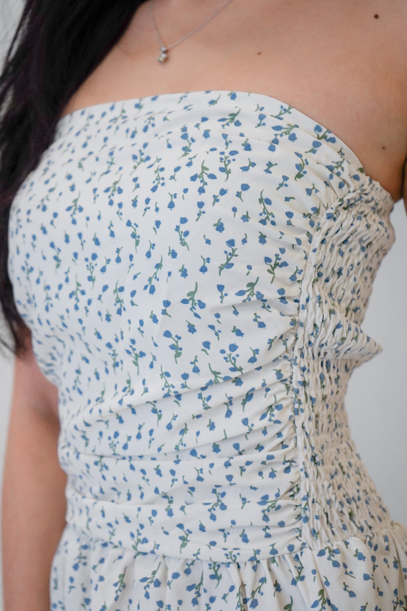 Nyx Floral Tube Top (White)
