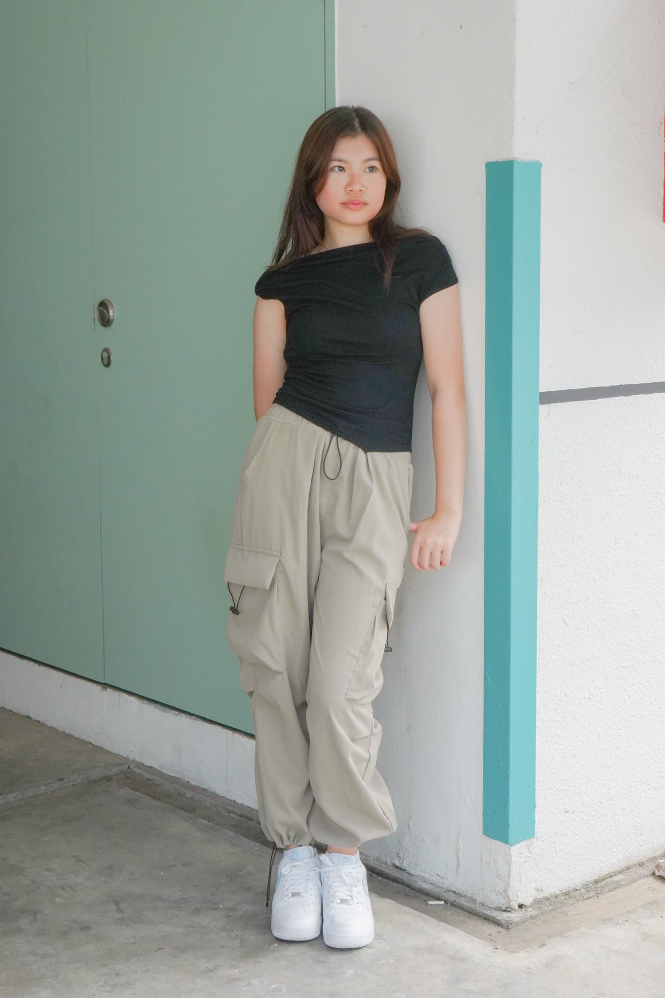 Talia Cargo Pants (Olive)