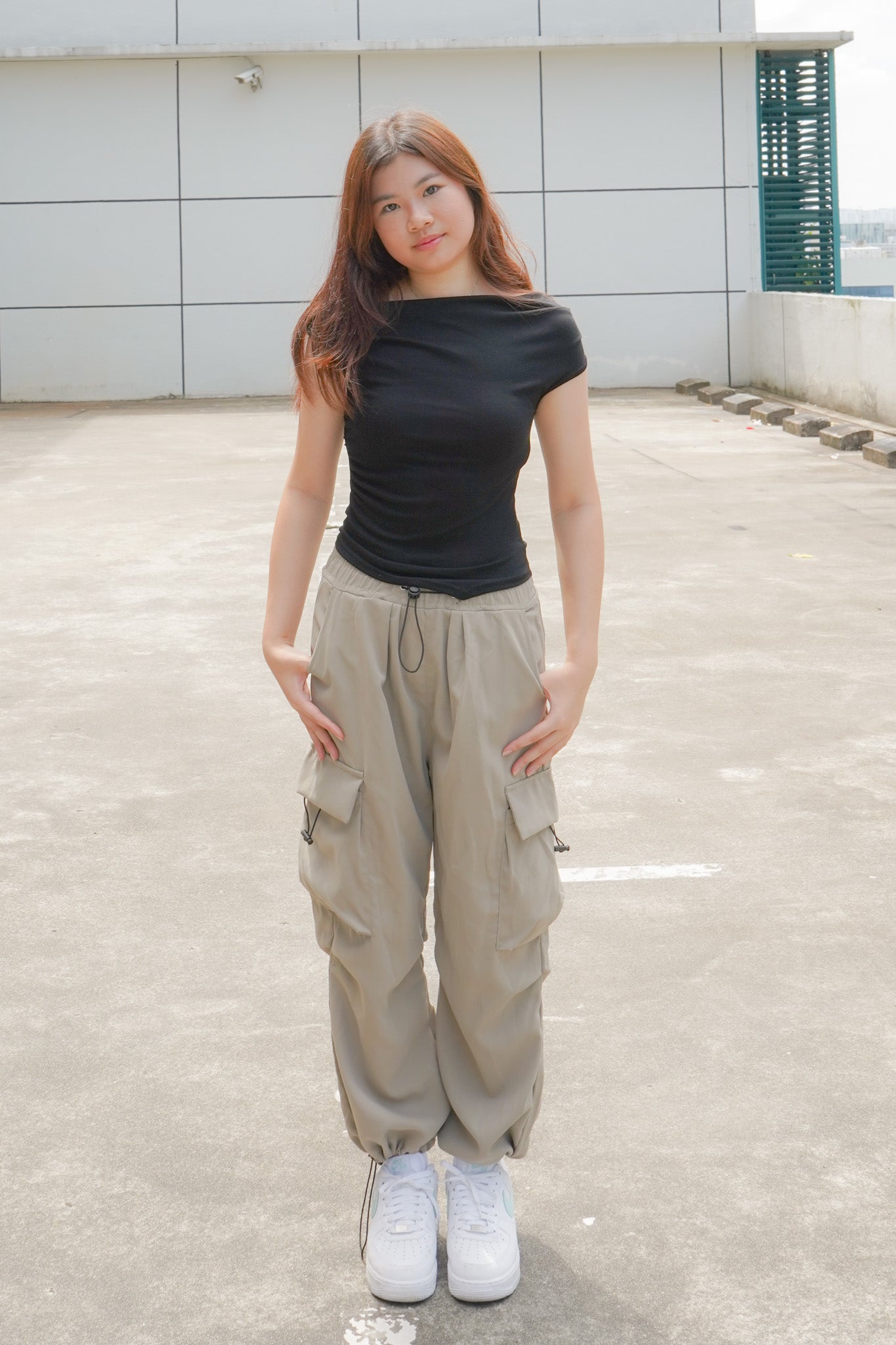 Talia Cargo Pants (Olive)