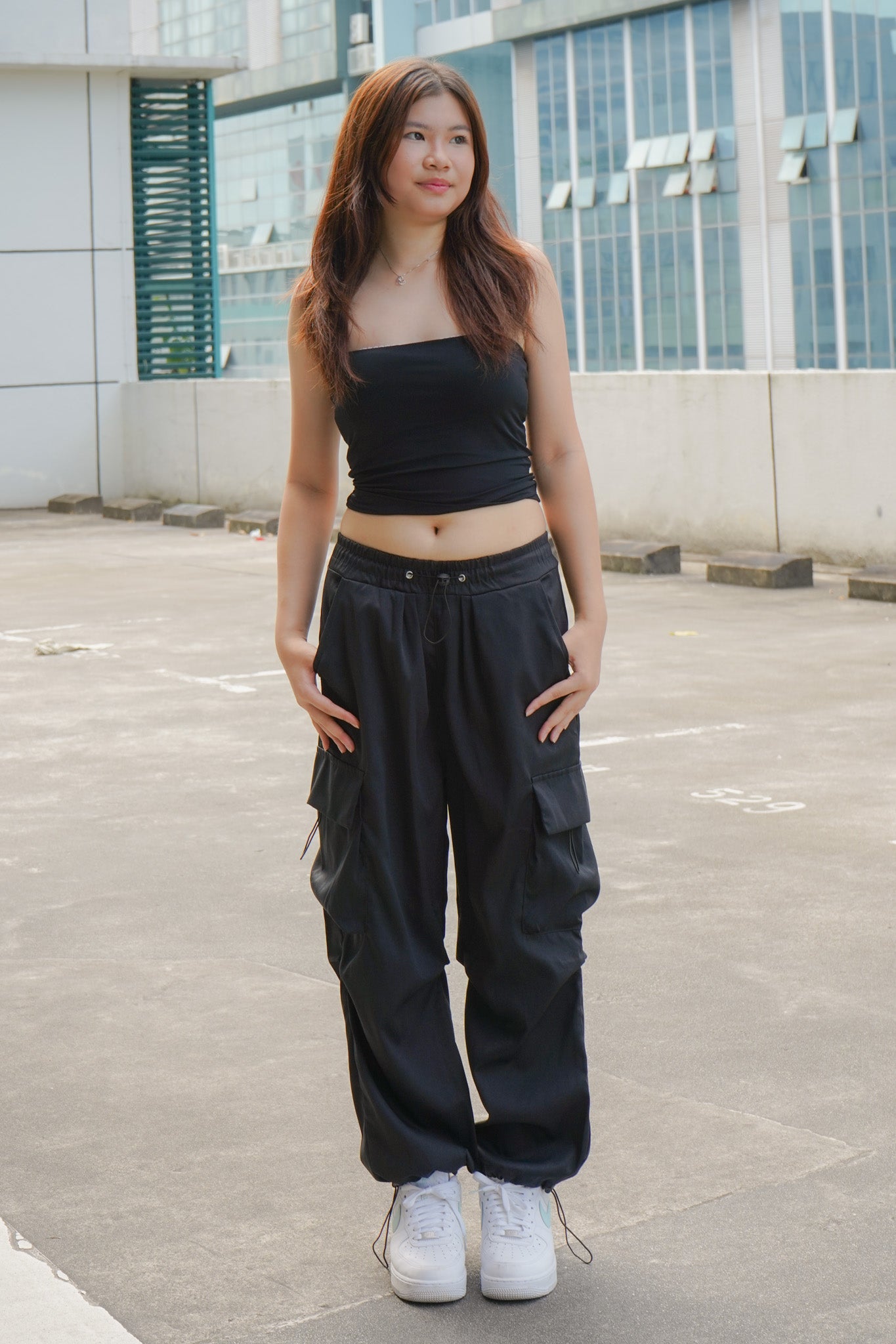 Talia Cargo Pants (Black)