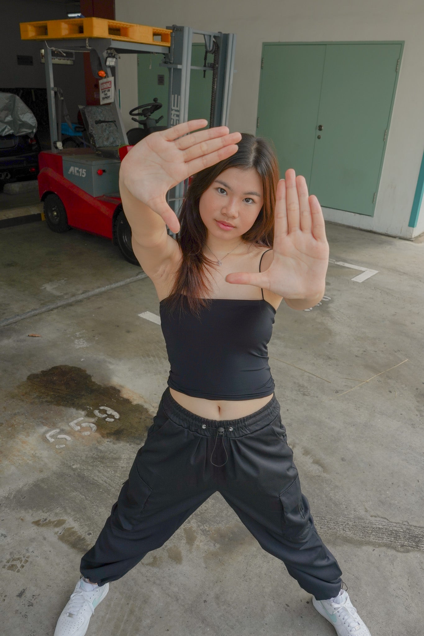 Talia Cargo Pants (Black)