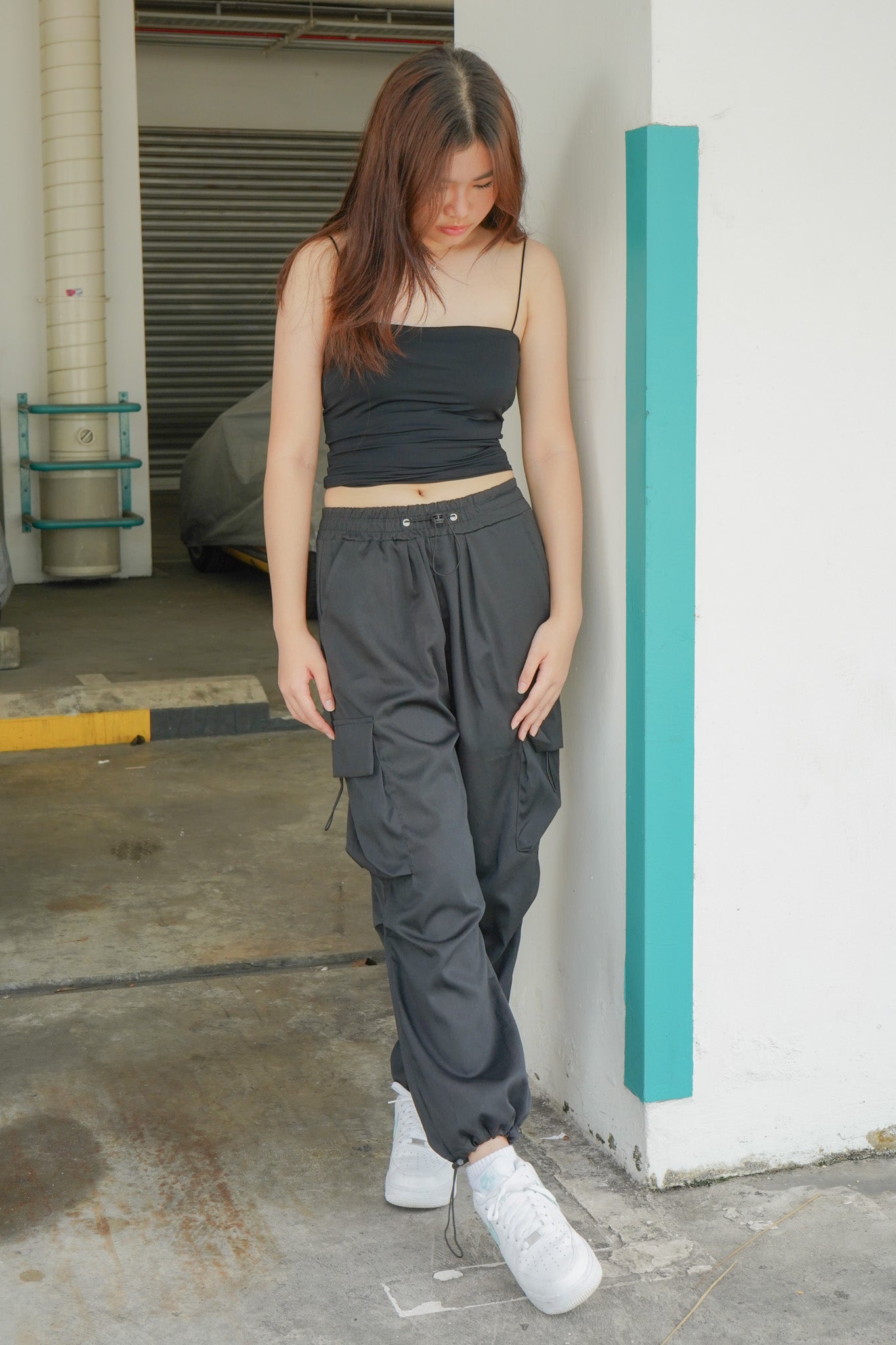 Talia Cargo Pants (Black)