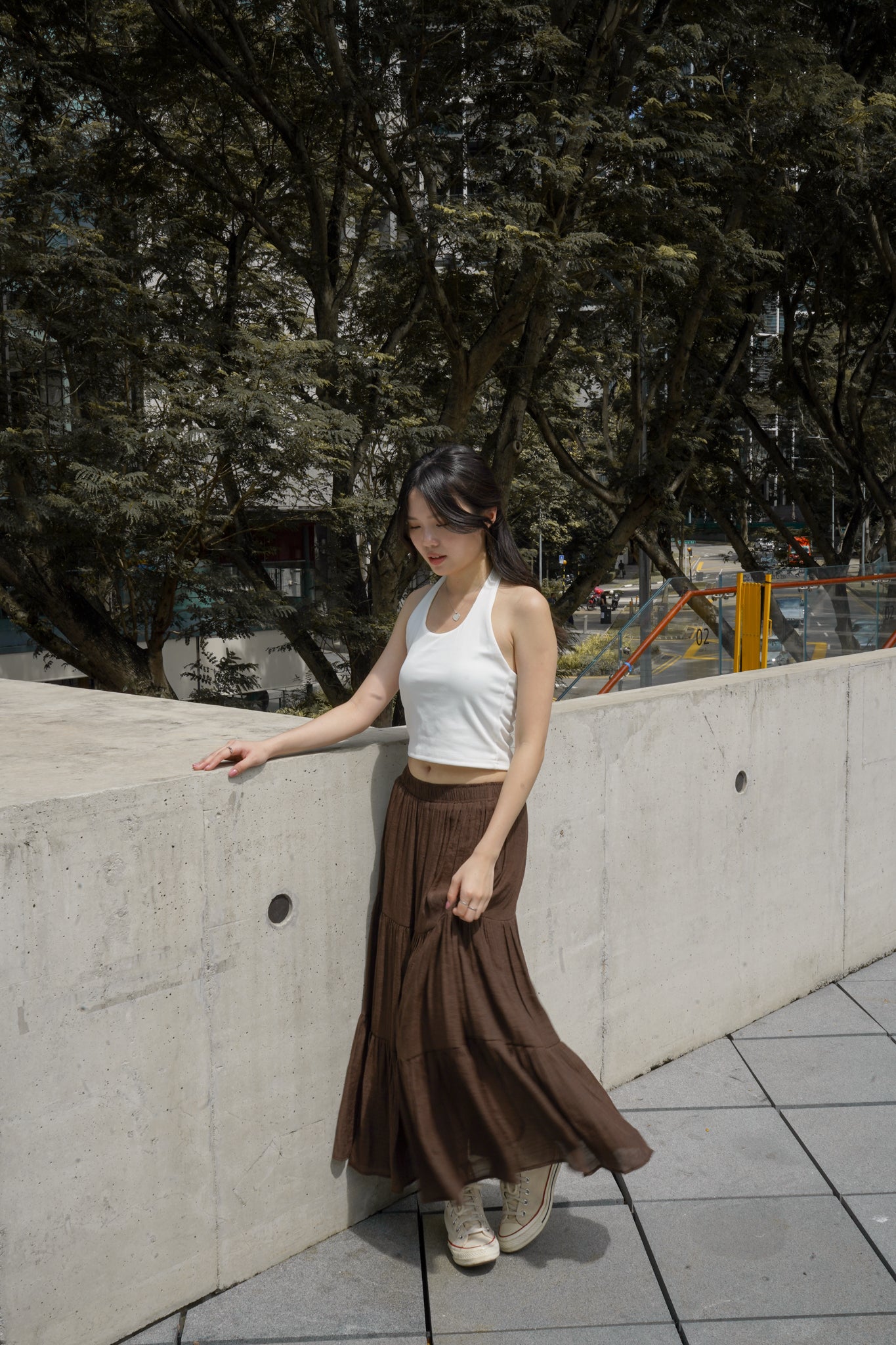 Brielle Halter Top (White)