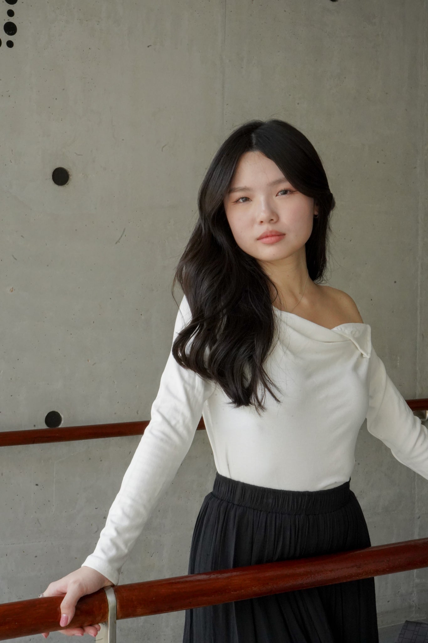 Hannah Asymmetrical Top (White)