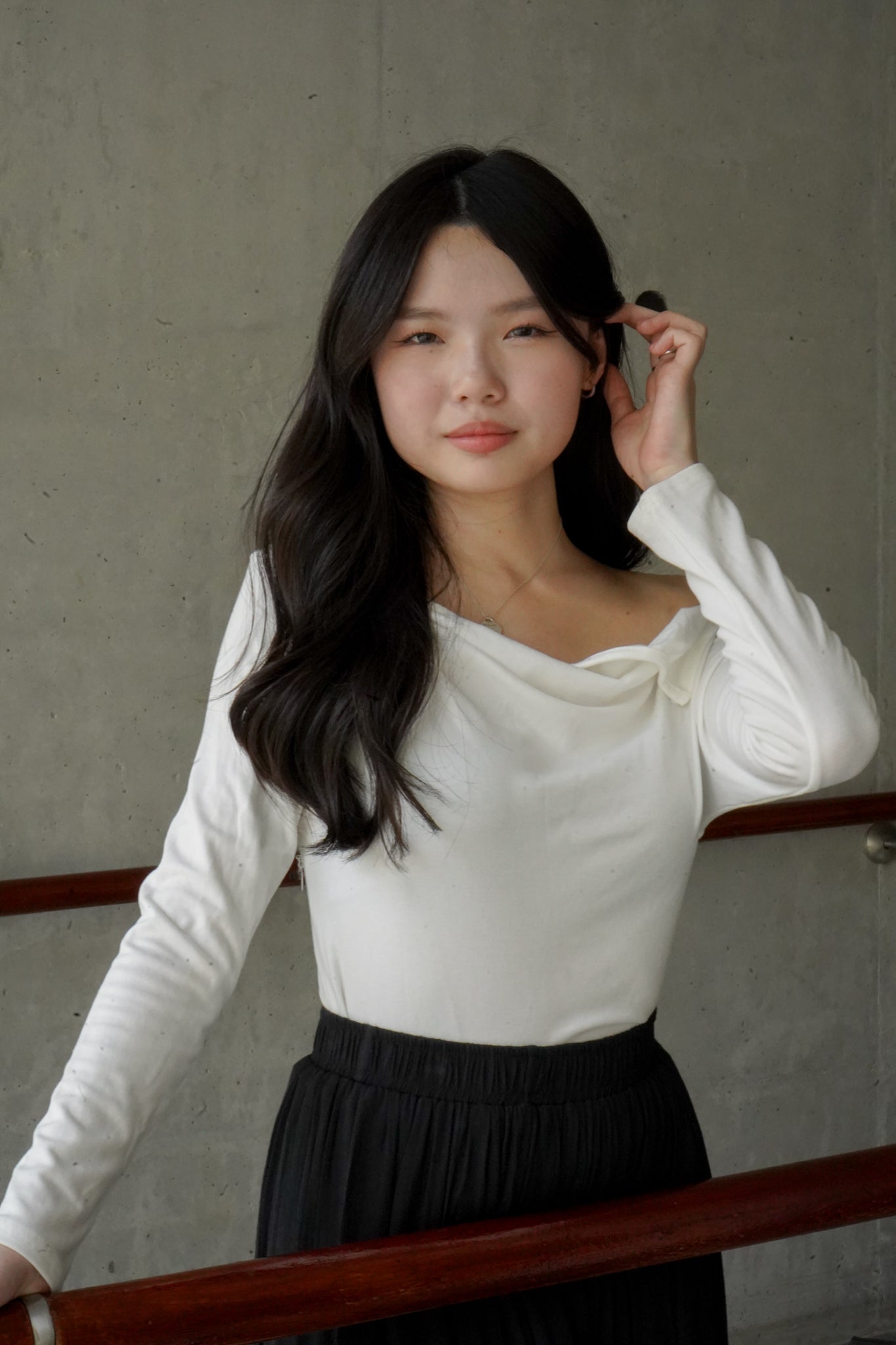 Hannah Asymmetrical Top (White)