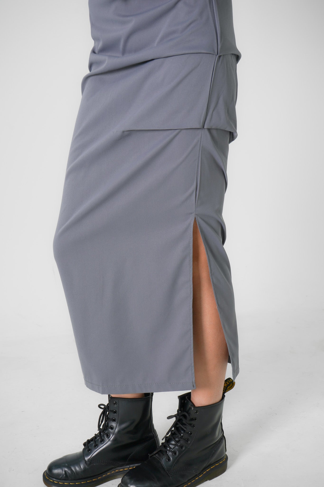 Aniya Pencil Maxi Skirt (Grey)