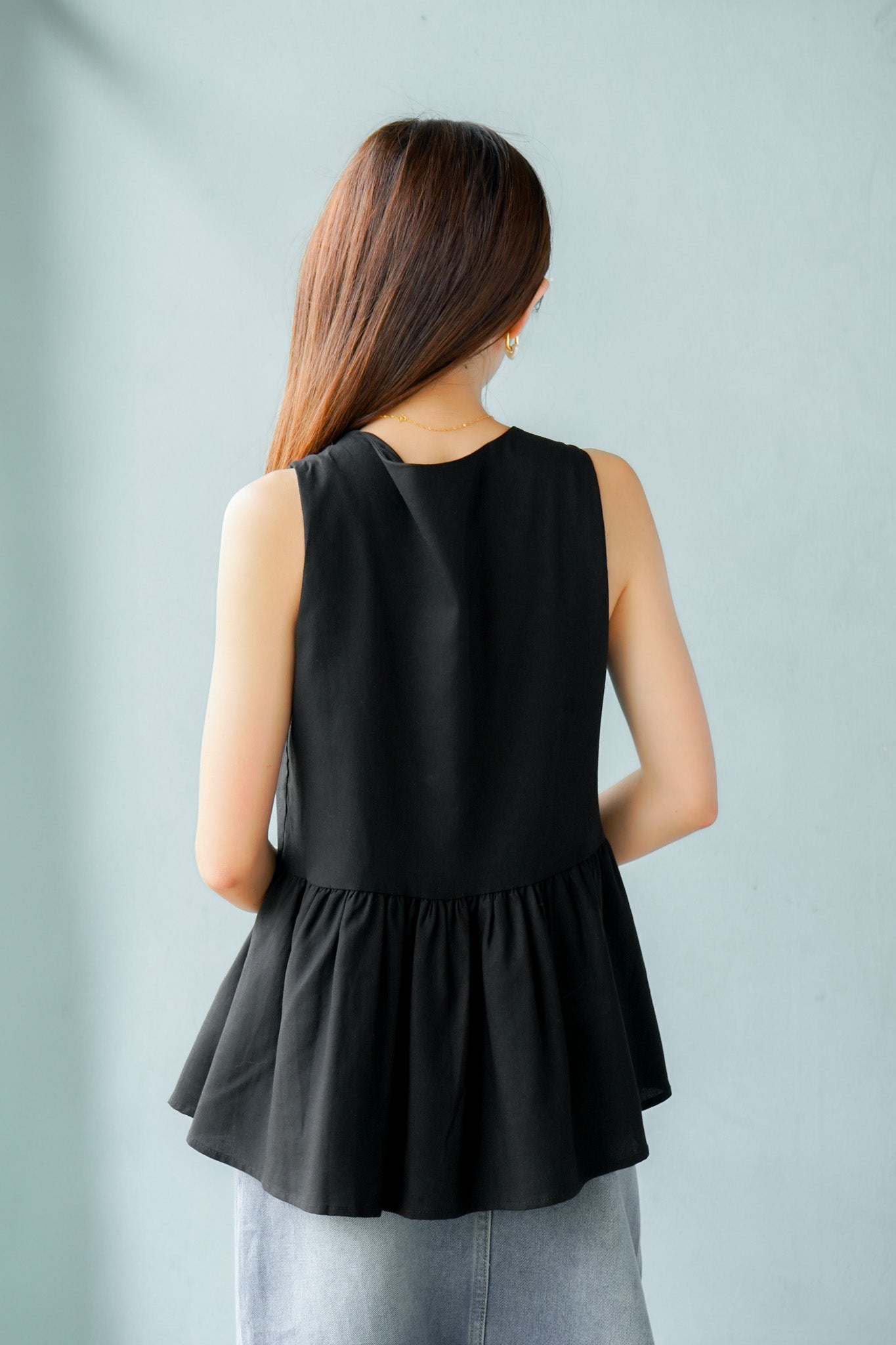 Maia Sleeveless Ribbon Top