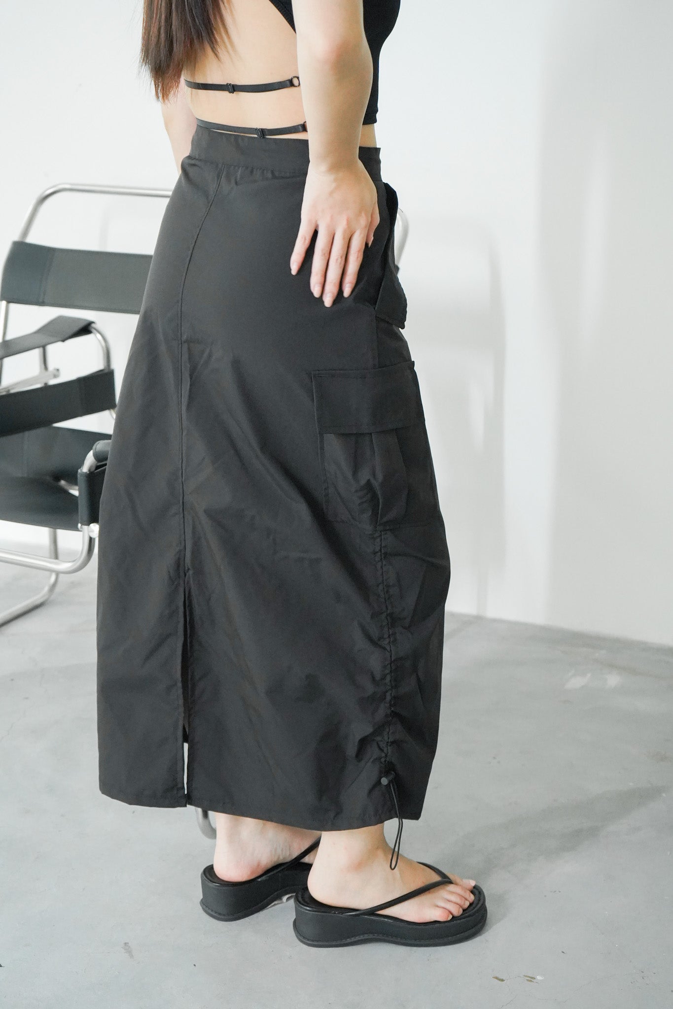 Leith Cargo Skirt (Black)