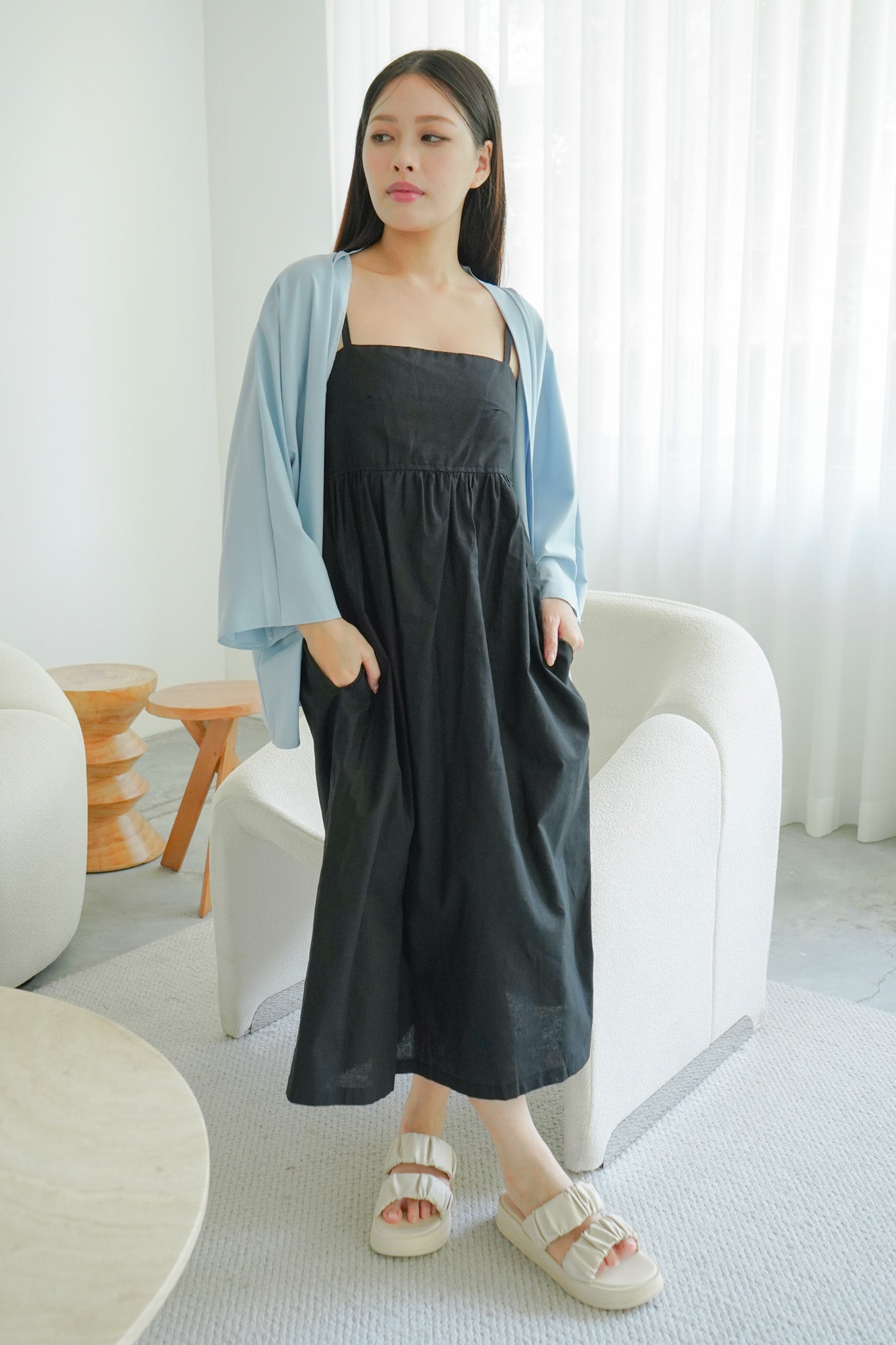 Aiko kimono cardigan (Sky Blue)