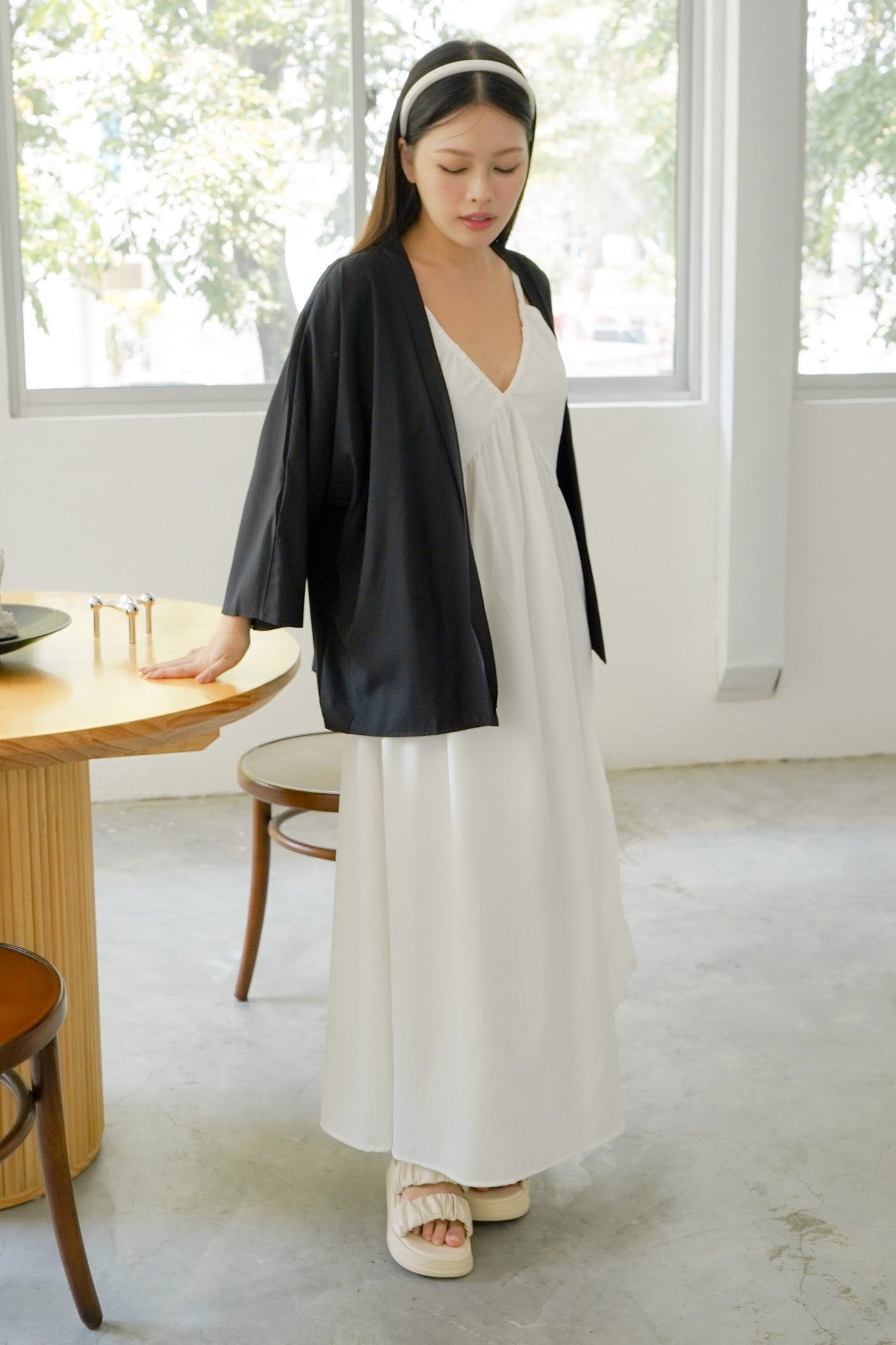 Aiko kimono cardigan (Black)