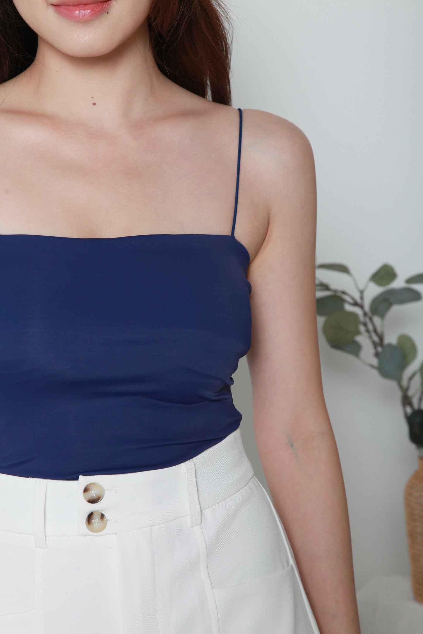 Mateo Padded Camisole Top (Midnight Blue)
