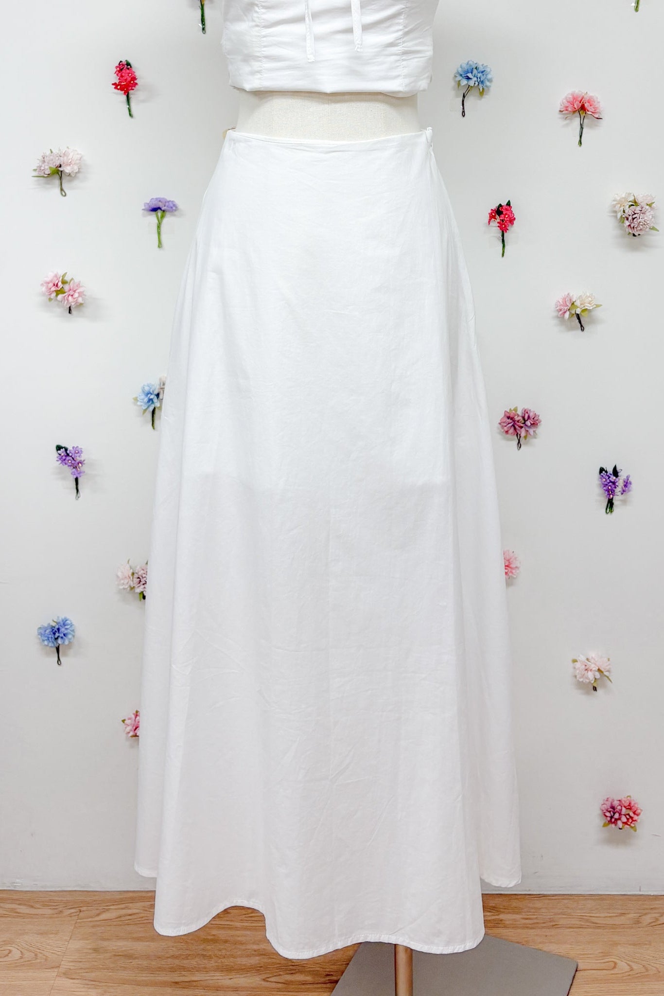 Willow White ribbon tube and skirt set