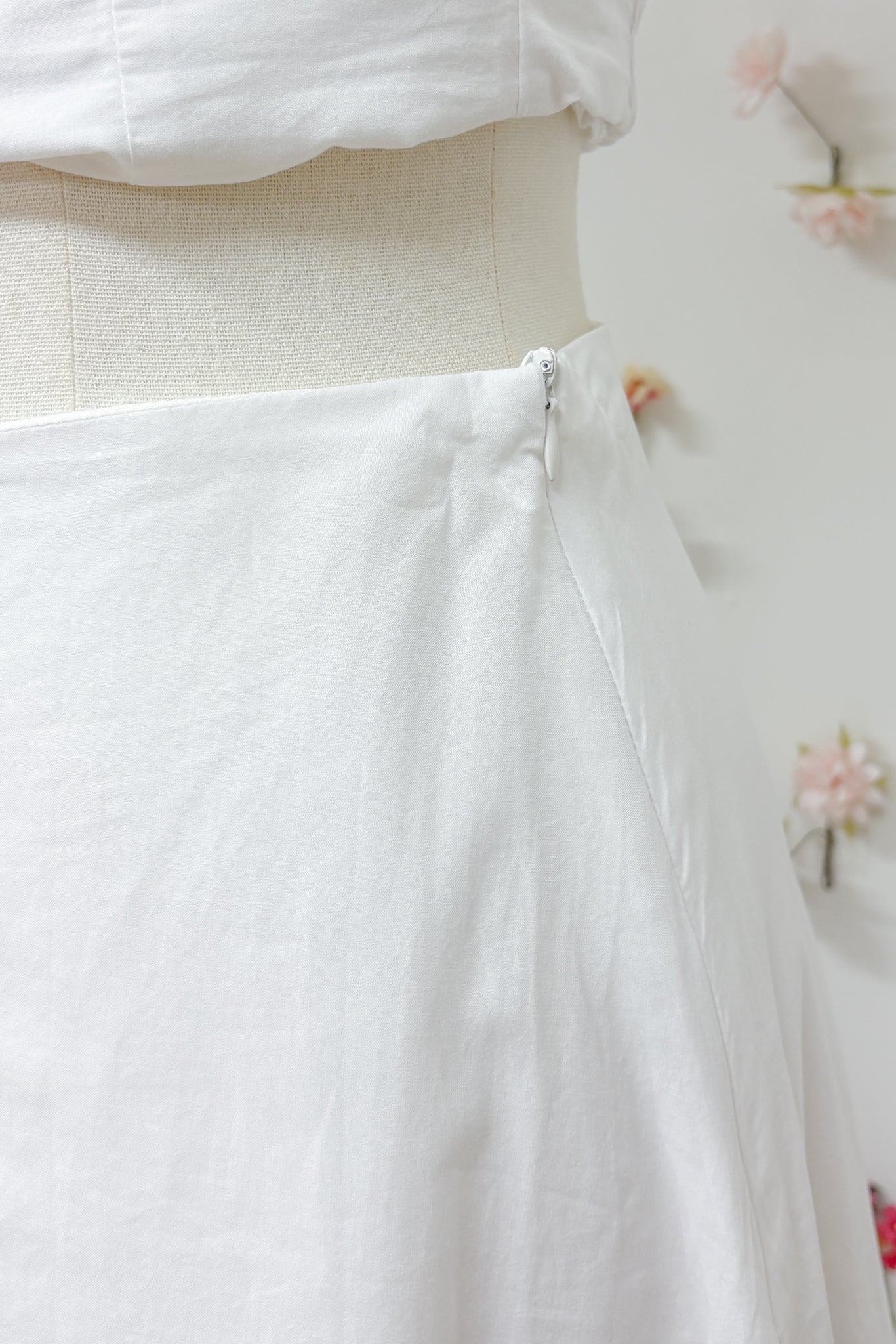 Willow White ribbon tube and skirt set