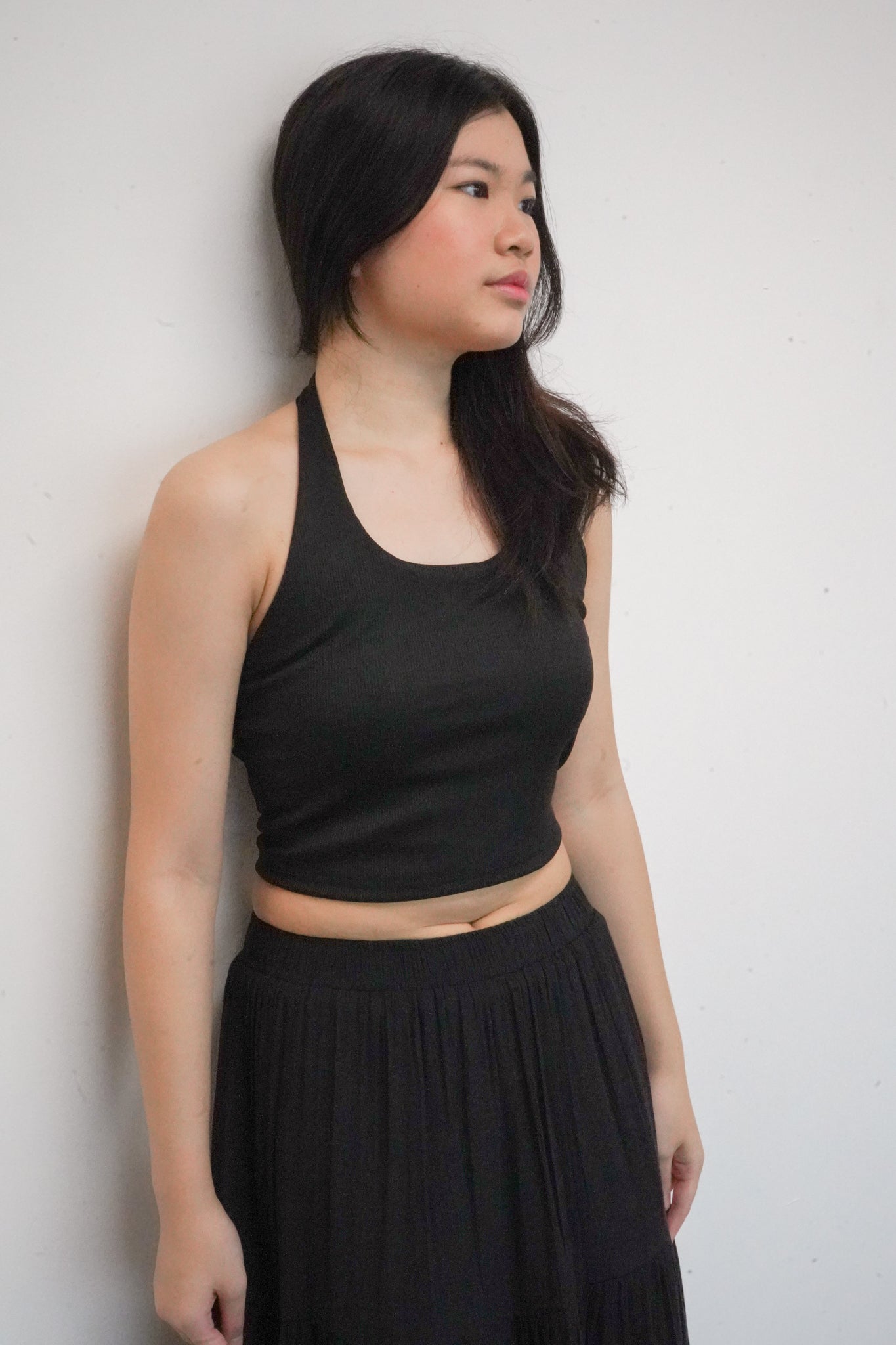 Brielle Halter Top (Black)