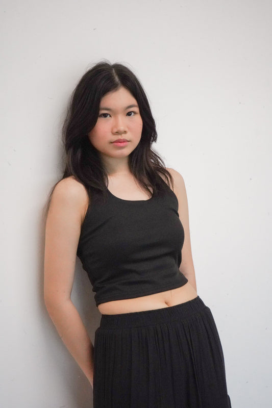 Brielle Halter Top (Black)