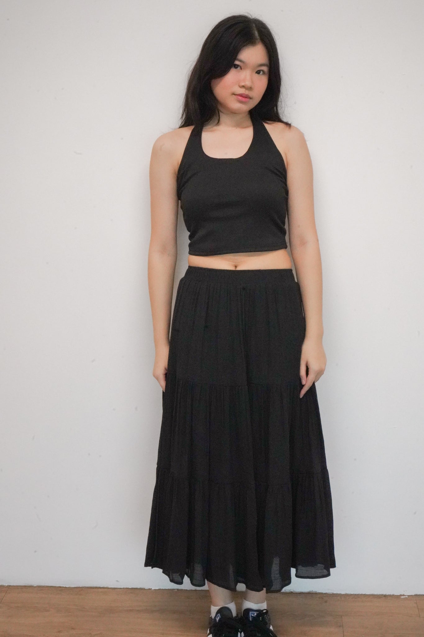 Brielle Halter Top (Black)