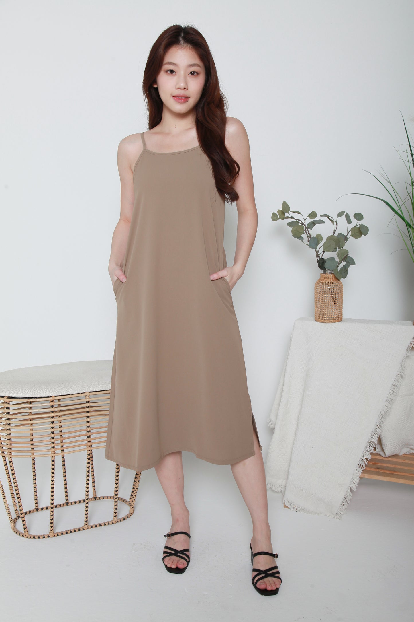 Hannah Sleeveless Dress with Straps