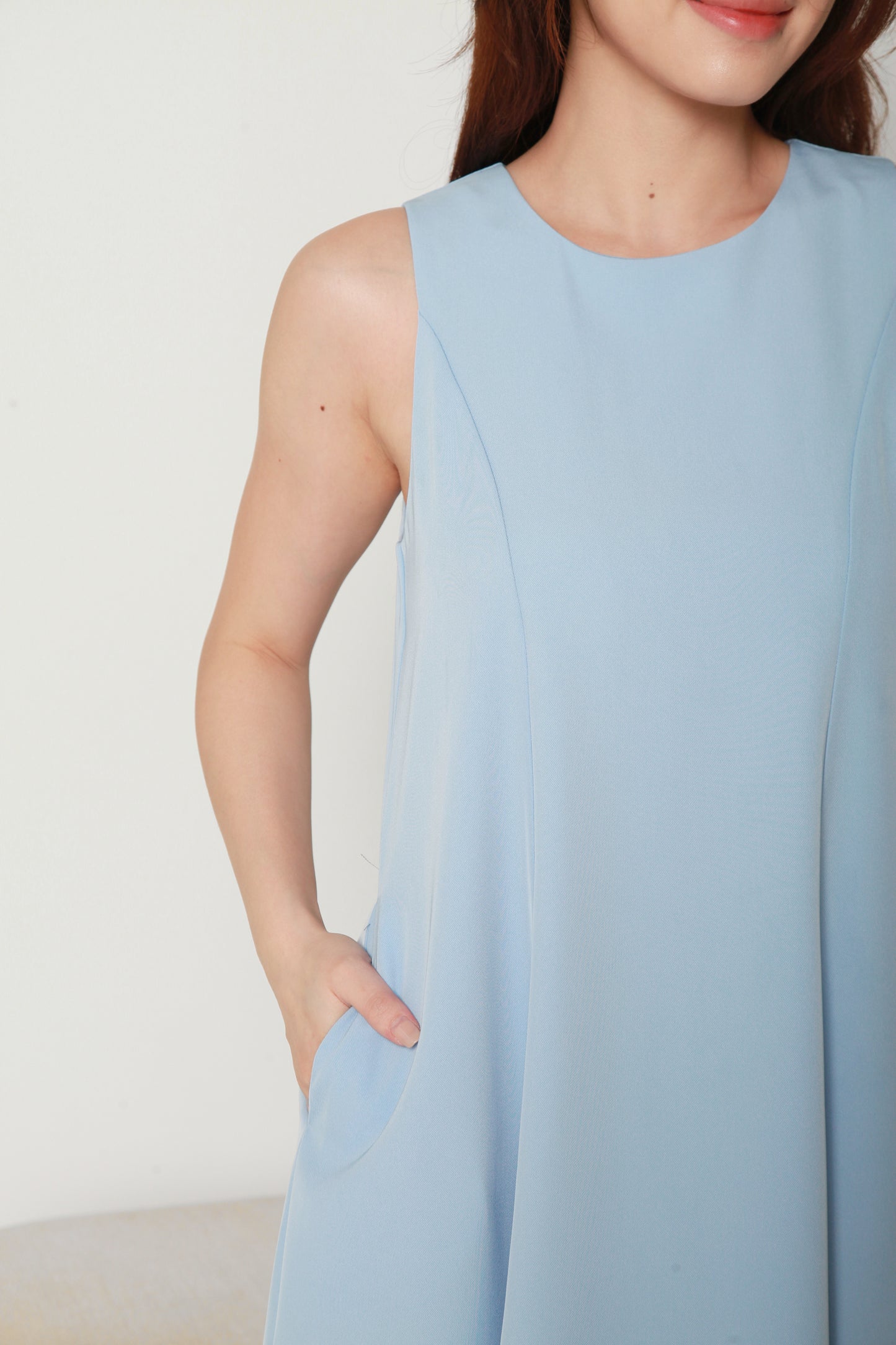 Charlotte Simple Sleeveless Swing Dress