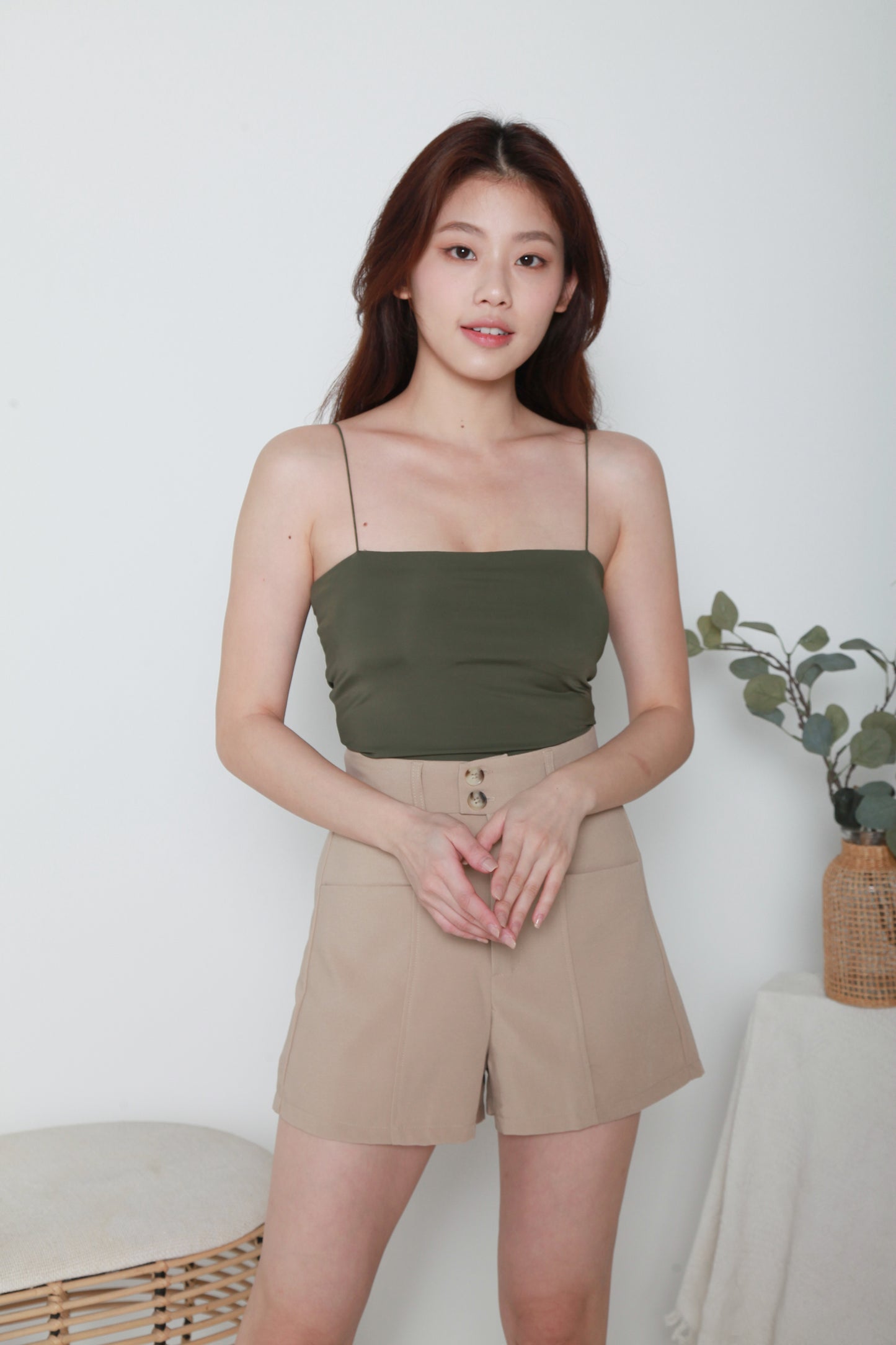 Padded Camisole Top with Straps