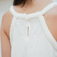 Joan Halter neck Maxi dress (cream)