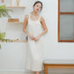 Joan Halter neck Maxi dress (cream)