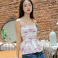 Kimi Foral tube top (Puce)