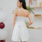 Sandra mini puff dress (White)