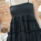 Sandra mini puff dress (Black)