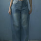 Vera Retro blue wide-leg jeans