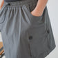 Oona Cargo Mini Skirt (Charcoal)