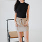 Oona Cargo Mini Skirt (Latte)