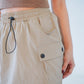 Oona Cargo Mini Skirt (Latte)