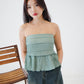 Starlette Ruffle Tube Top (Teal)