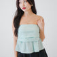 Starlette Ruffle Tube Top (Sky)