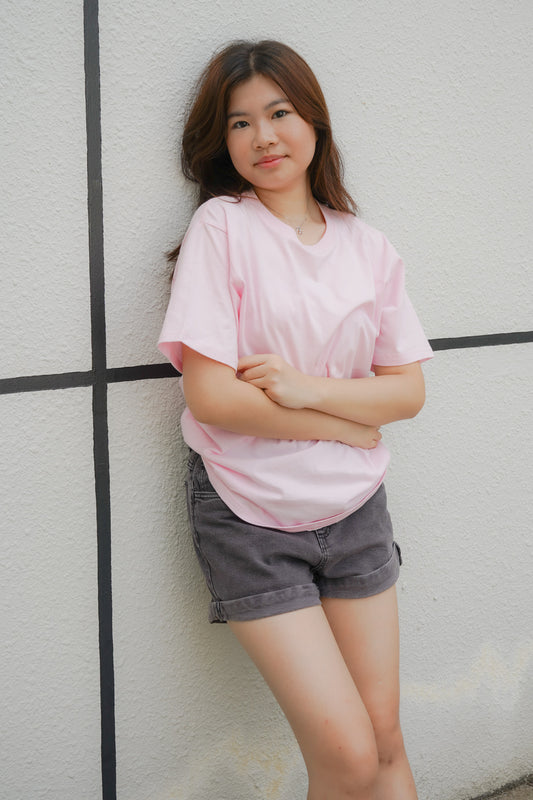Darby Loose Fit T-Shirt (Blush)