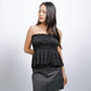 Jerlyn Flutter Tube Top (Black)