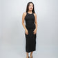 Everlyn Tank Maxi Dress with Cut Out Back (Black)