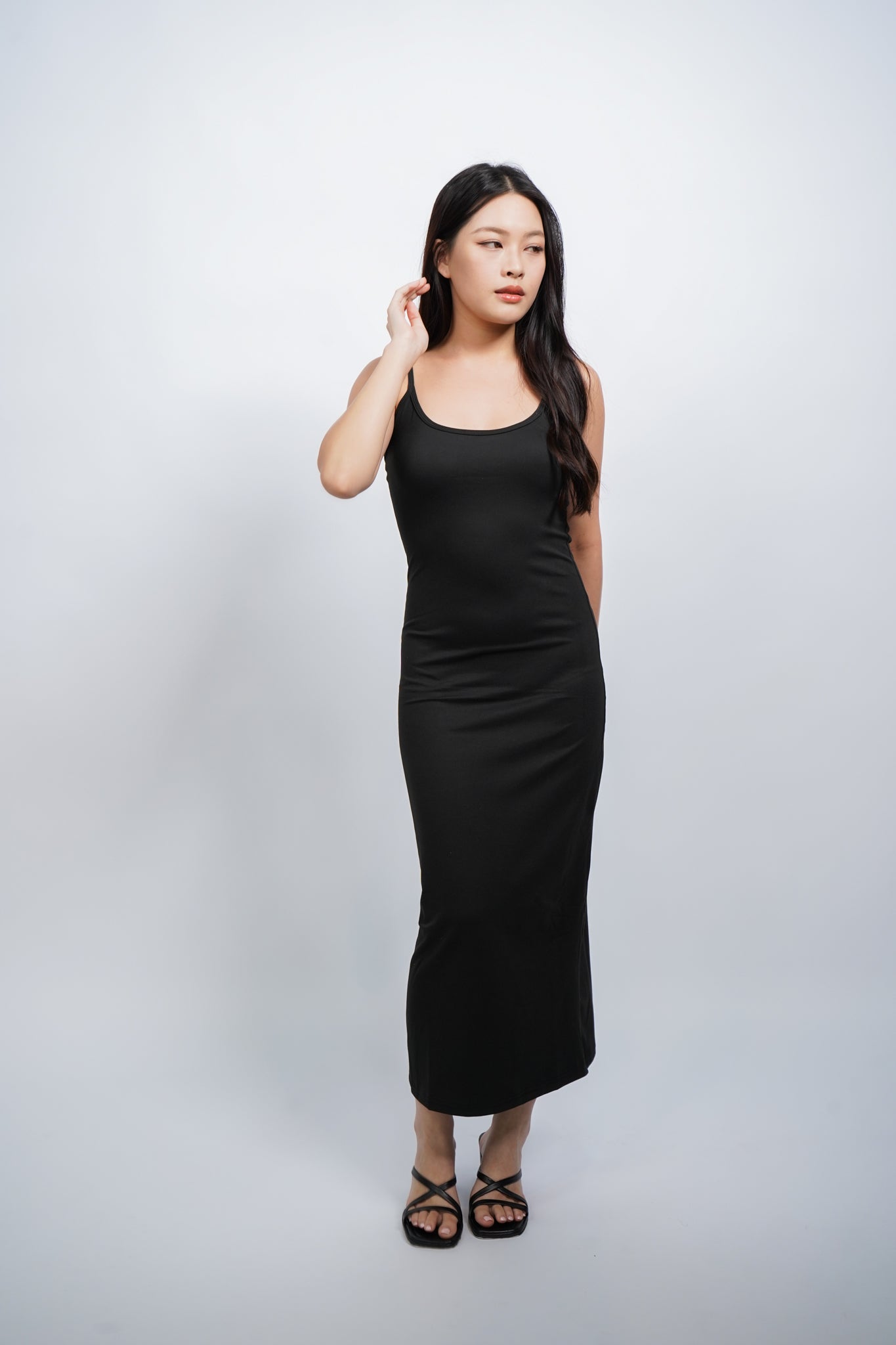 Tencel Bodycon Maxi Dress