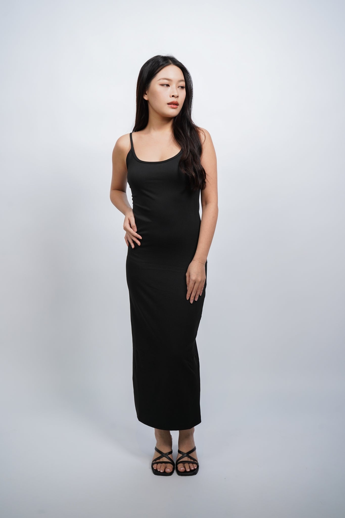 Tencel Bodycon Maxi Dress