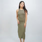 Everlyn Tank Maxi Dress with Cut Out Back (Army Green)