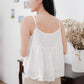 Liam white eyelet babydoll top
