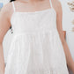 Liam white eyelet babydoll top