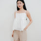 Liam white eyelet babydoll top