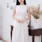 Lynn Retro Pleated Sleeveless Midi Dress