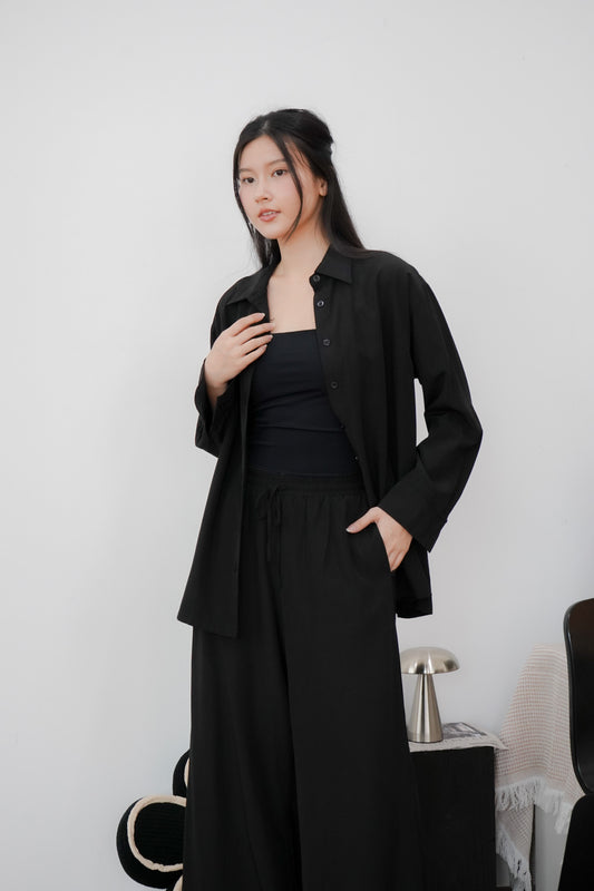 Junia Oversized Shirt (Black)
