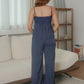Harper wide-leg pants (Navy)