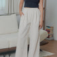 Harper wide-leg pants (Khaki)
