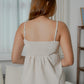Harper sleeveless pleated babydoll top (Khaki)