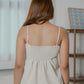 Harper sleeveless pleated babydoll top (Khaki)