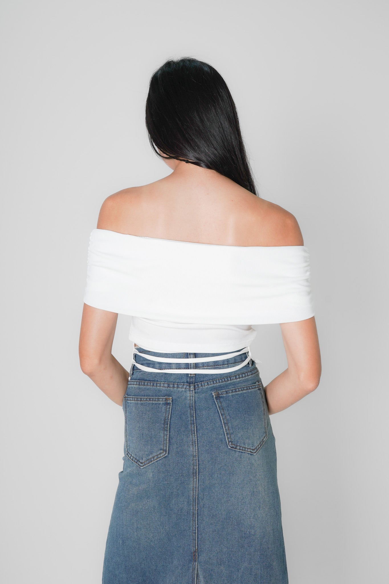 Fiza off shoulder top (White)